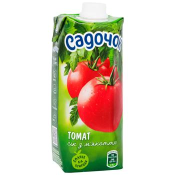Сік Садочок томатний з м'якоттю 0,5л - купити, ціни на КОСМОС - фото 3