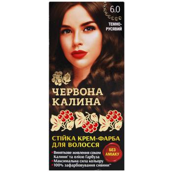 Крем-краска Червона Калина 6.0 Темно-русый