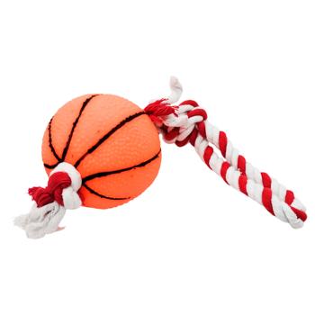 Basketball with Rope Toy for Dogs 30cm - buy, prices for Tavria V - photo 1