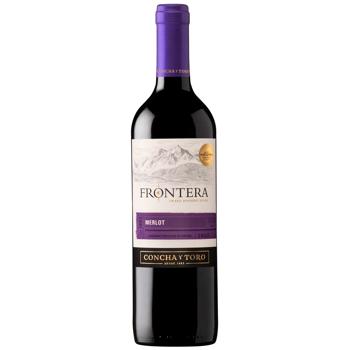 Вино Frontera Merlot червоне напівсухе 12% 0,75л - купити, ціни на Cупермаркет "Харків" - фото 1