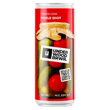 Пиво Under Wood BRWR. Pickle Shot світле 0,33л. ж/б - купити, ціни на Grono - фото 1