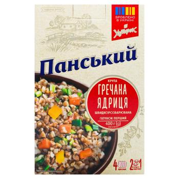 Крупа гречана ядриця Хуторок Панський в пакетиках 400г - купити, ціни на - фото 3