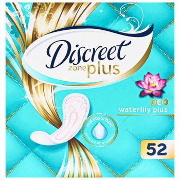 Discreet Plus Deo Waterlily Plus Daily Pads 52pcs