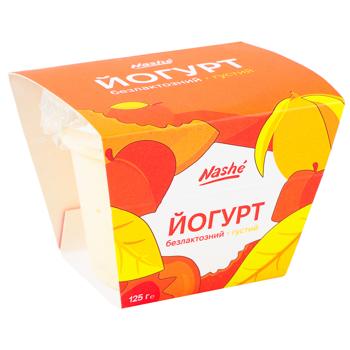 Йогурт Nashé Манго-персик густий безлактозний 6% 125г - купити, ціни на - фото 3