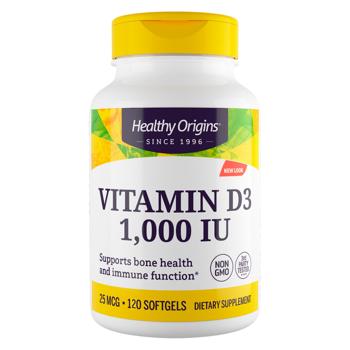 Healthy Origins Vitamin D3 in MCT Oil 1000 IU 120 softgels - buy, prices for Biotus - photo 1