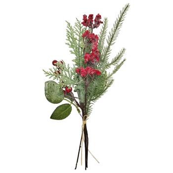 Snow-covered Artificial Branch with Berries 38cm - buy, prices for - photo 1