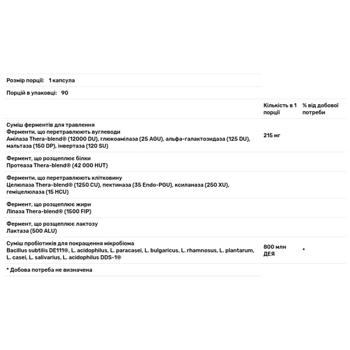 Пробіотики і ферменти Enzymedica Digest + Probiotics 90 капсул - купити, ціни на Біотус - фото 2