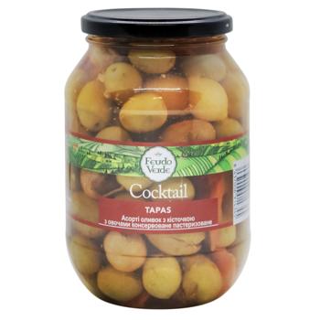 Ассорти оливок с овощами Feudo Verde 840г