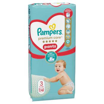 Подгузники-трусики Pampers Premium Care Midi 3 6-11кг 48шт - купить, цены на - фото 5