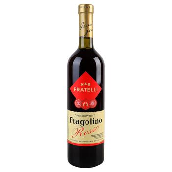 Вино Fratelli Fragolino червоне напівсолодке 9-13% 0,75л