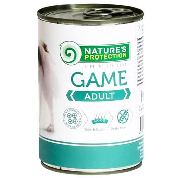 Вологий корм для собак Nature's Protection Adult 800 г - дичина - купити, ціни на MasterZoo - фото 1
