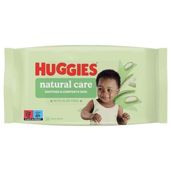 Салфетки влажные Huggies Natural Care 56шт