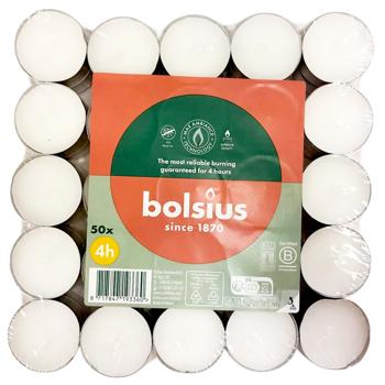Bolsius White Candles-Tablets  50pcs - buy, prices for COSMOS - photo 1
