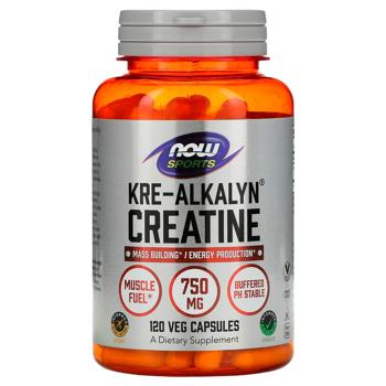 Креатину моногідрат Now Foods Sports Kre-Alkalyn 750мг 120 капсул - купити, ціни на Біотус - фото 1
