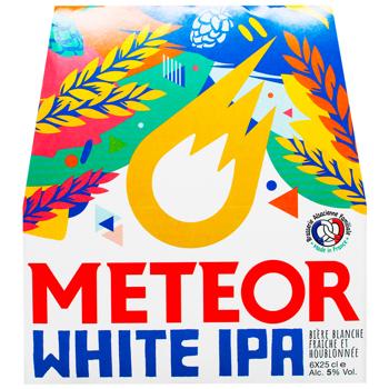 Meteor White IPA Pack Light Unfiltered Beer 5% 6pcs*250ml - buy, prices for - photo 2