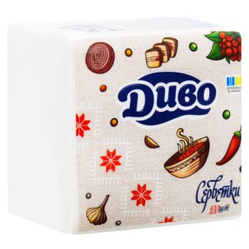 Divo White Table Napkins 23*24cm 100pcs - buy, prices for MegaMarket - photo 3