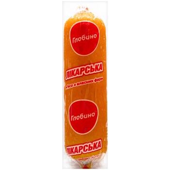 Globino Likarska Boiled Sausage High Grade 500g - buy, prices for MegaMarket - photo 1