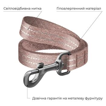 Waudog Re-cotton Reflective Leash 2m/15mm Brown - buy, prices for MasterZoo - photo 3