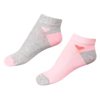 V&T 024-947 Pink Gray Children's Socks 16-18s