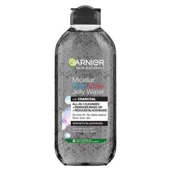 Гель-вода Garnier с углем для очищения кожи лица, склонной к появлению черных точек 400мл - купить, цены на МегаМаркет - фото 1