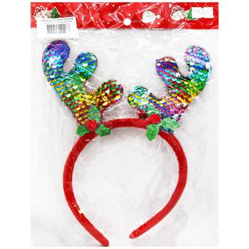 Прикраса д/свята Carnival Обідок роги Оленя МА24-48 - купить, цены на МегаМаркет - фото 2