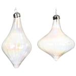 Decoris Pearl Onion Christmas Tree Pendant 13cm in assortment