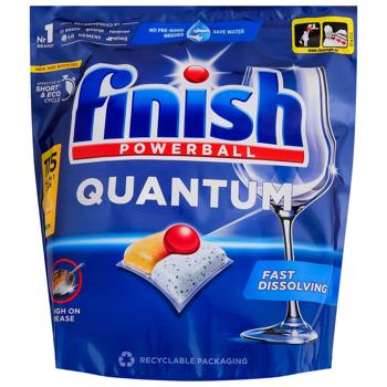 Finish Quantum All in 1 Lemon Dishwasher Capsules 115pcs - buy, prices for MegaMarket - photo 1