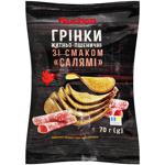 Auchan Rye Wheat Rusks with Salami Flavor 70g