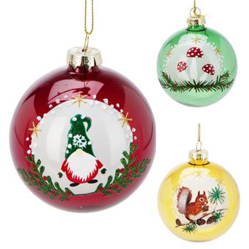Koopman Christmas Ball with Pattern 8cm in Assortment - buy, prices for NOVUS - photo 1