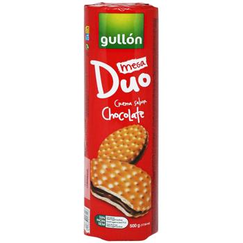 Печиво-сендвіч Gullon Mega Duo з шоколадним кремом 500г - купити, ціни на КОСМОС - фото 1