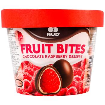 Rud Fruit Bites Raspberries Covered in White and Milk Chocolate Frozen Dessert 140g - buy, prices for COSMOS - photo 2