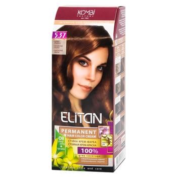 Elitan #5.37 Golden Chestnut Hair Color Cream - buy, prices for EKO Market - photo 1