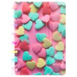 Hearts Spiral Notebook 3D A5 100 sheets