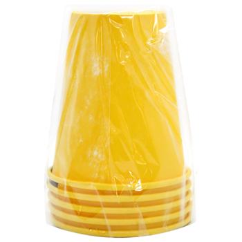TCM Yellow Paper Cup 5pcs 175ml - buy, prices for Za Raz - photo 1