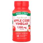 Яблучний оцет, потрійна сила, Triple Strength Apple Cider Vinegar, Nature's Truth, 1200 мг, 60 капсу