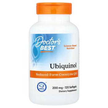 Убіхінол Doctor's Best Kaneka 200мг 120 гелевих капсул