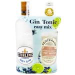 Stirling London Dry Gin 37.5% 0.7l and Fentimans India Tonic Carbonated 0.5l Set