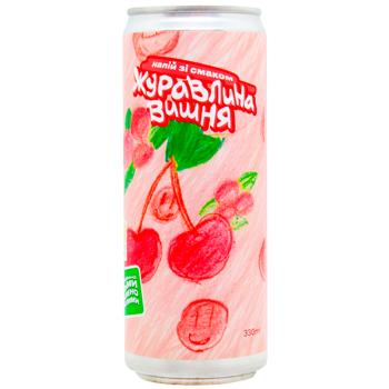 Mova Cranberry-Cherry Carbonated Drink 0.33l - buy, prices for WINETIME - photo 1