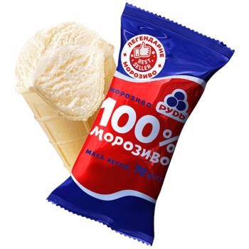 Морозиво Рудь 100% вафельний стаканчик 70г - купити, ціни на Торба - фото 1