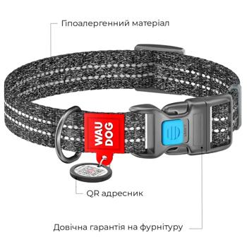 Waudog Collar for Dogs with QR Passport 1.5х25-35cm - buy, prices for - photo 3