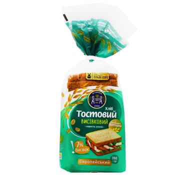 Хлеб Кулиничі Европейский тостовый отрубной 350г - купить, цены на Чудо Маркет - фото 1