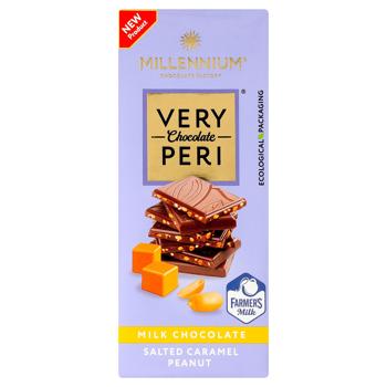 Millennium Very Peri Milk Chocolate with Peanuts and Salted Caramel 85g