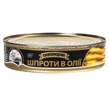 Sprats Akvamaryn canned 150g - buy, prices for Ideal - photo 1