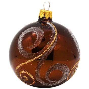 Gold Christmas Tree Ball with Decoration 8cm in assortment - buy, prices for Auchan - photo 5