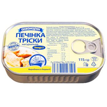 Akvamaryn Natural Cod Liver 115g - buy, prices for Torba - photo 3