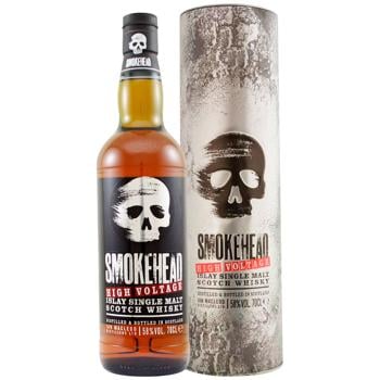 Smokehead High Voltage Whiskey 58% 0.7l in tube - buy, prices for WINETIME - photo 3