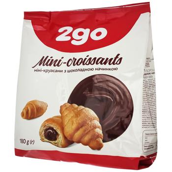 2go Croissant  chocolate filling mini 180g - buy, prices for Auchan - photo 1