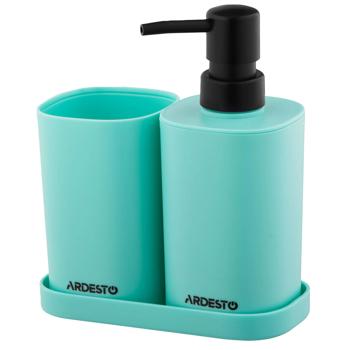 Ardesto Vigor Blue Bathroom Set 380ml - buy, prices for MegaMarket - photo 1
