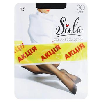 Набор колгот женских Siela Just 20 Den + 40 Den р.3 Nero 2 пары