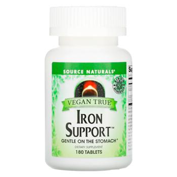 Source Naturals Iron Support Chelated Iron 180 tablets - buy, prices for Biotus - photo 1